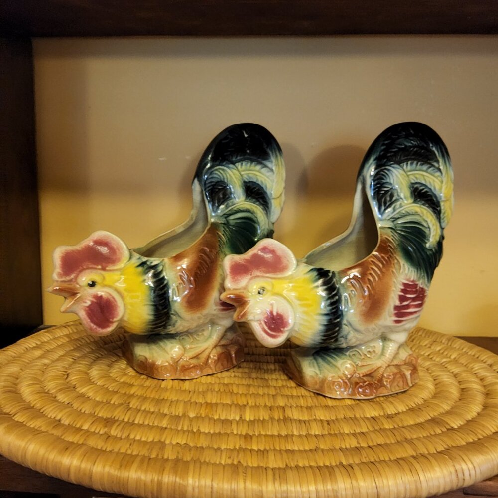 Ceramic Chicken/ Rooster planters